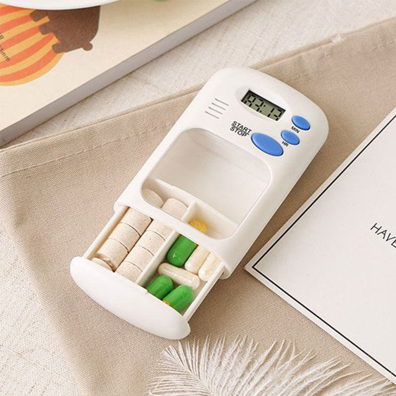 Mini Portable Pill Reminder Drug Alarm Timer Electronic Box Organizer