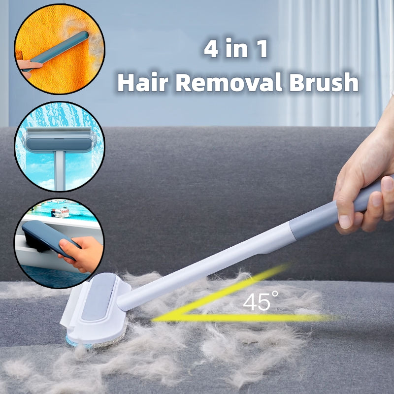 4-In-1 Multifunctional Hair Removal Brush - Pet Dog Cat Hair Cleaner Brush, Cat Hair Remover, Window Screen Cleaning Tool