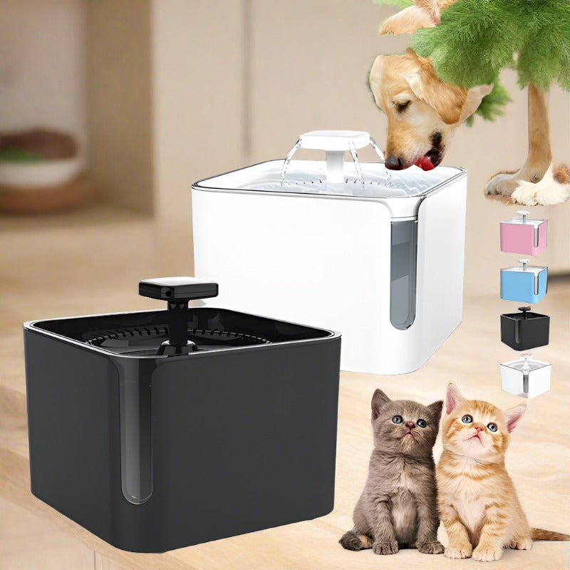 3L USB Automatic Pet Cat Dog Feeder Drinking Fountain Cats Water Fountain 360 Degree Circulating Filtration Water Dispenser Pond