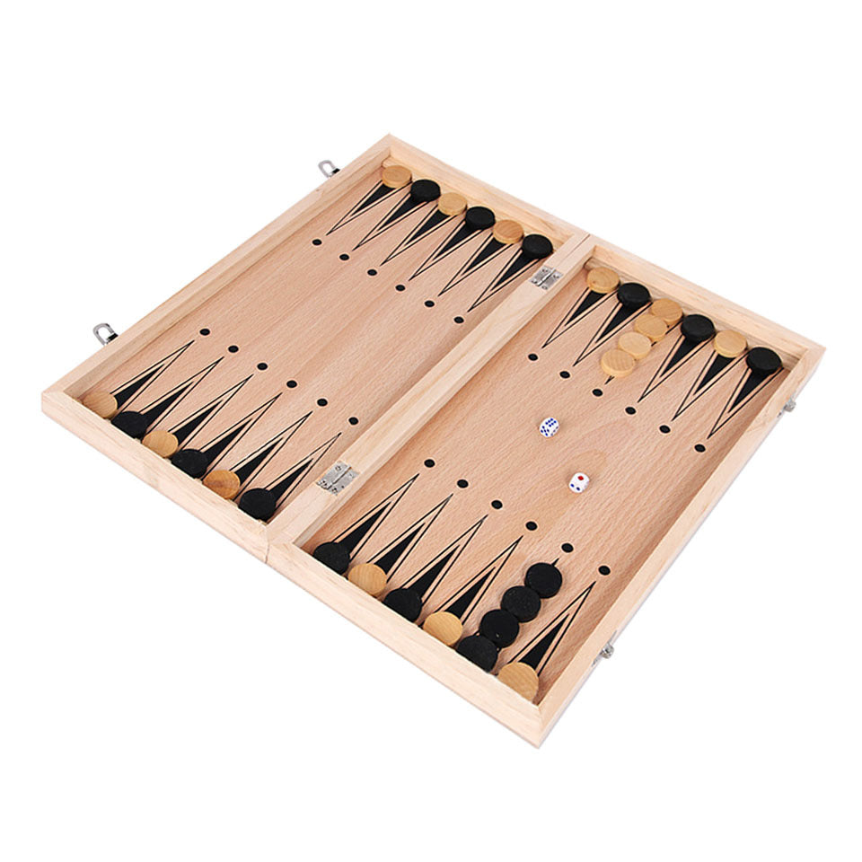 3 in 1 Backgammon Chess Set Board Material Entertainment