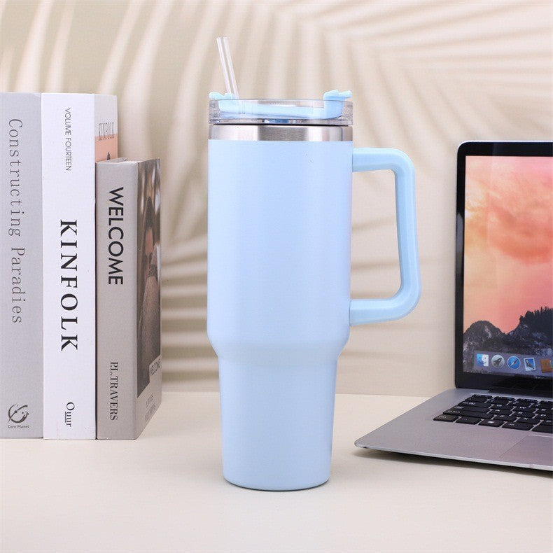 40 oz Stainless Steel Coffee Cup with Handle - Nordic Style Water Mug