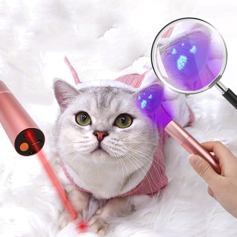 2 in 1 Cat Ringworm Detection Lamp Laser Funny Cat Stick