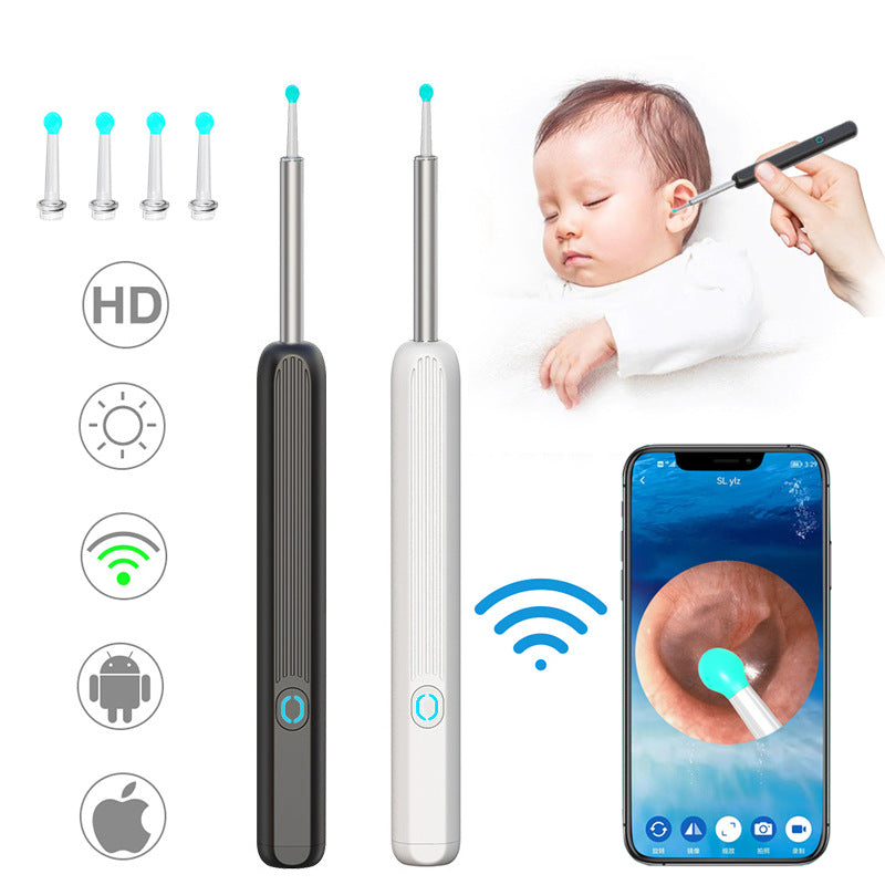 NE3 Ear Cleaner Otoscope with Camera - Wireless Ear Endoscope for iPhone