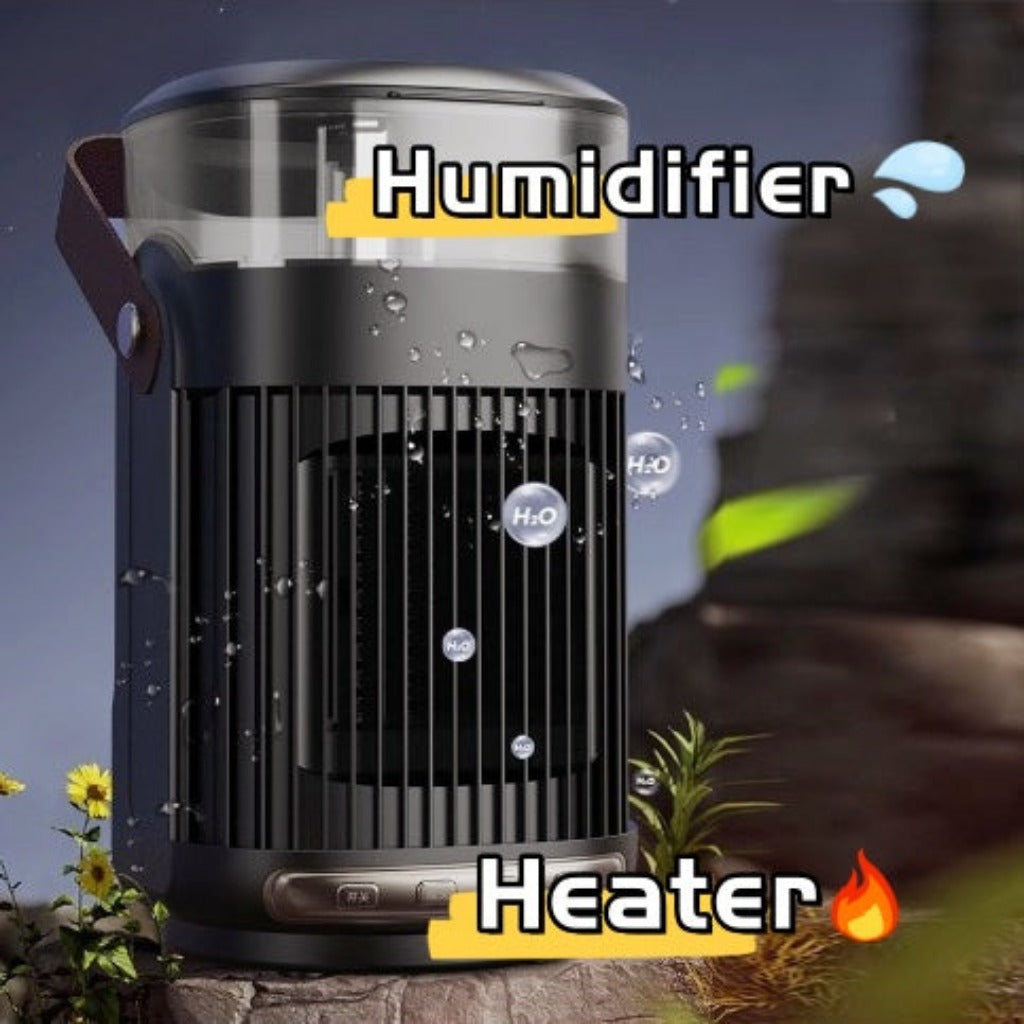 2 in 1 Portable Heater and Indoor Humidifier - High Power Room Heater for Home Office