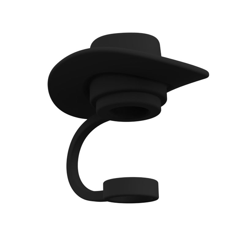 Style Straw Covers Cap - Novelty Cowboy Hat Shaped Toppers