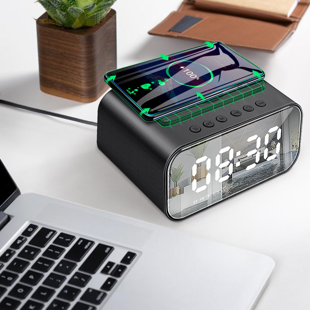 All-in-One Convenience: The Wireless Charging Bluetooth Speaker Clock