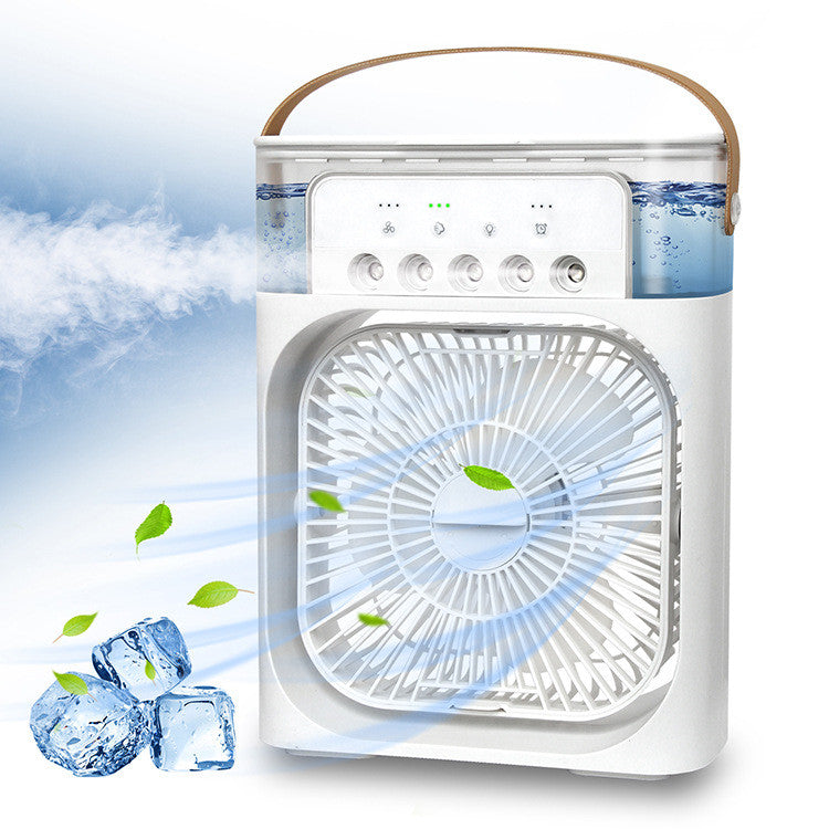3-in-1 Air Humidifier Cooling USB Fan with LED Night Light