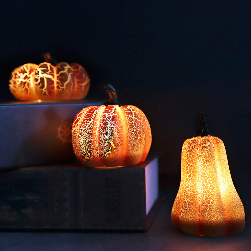 Halloween Pumpkin Lantern - Simulation LED Candle Lamp
