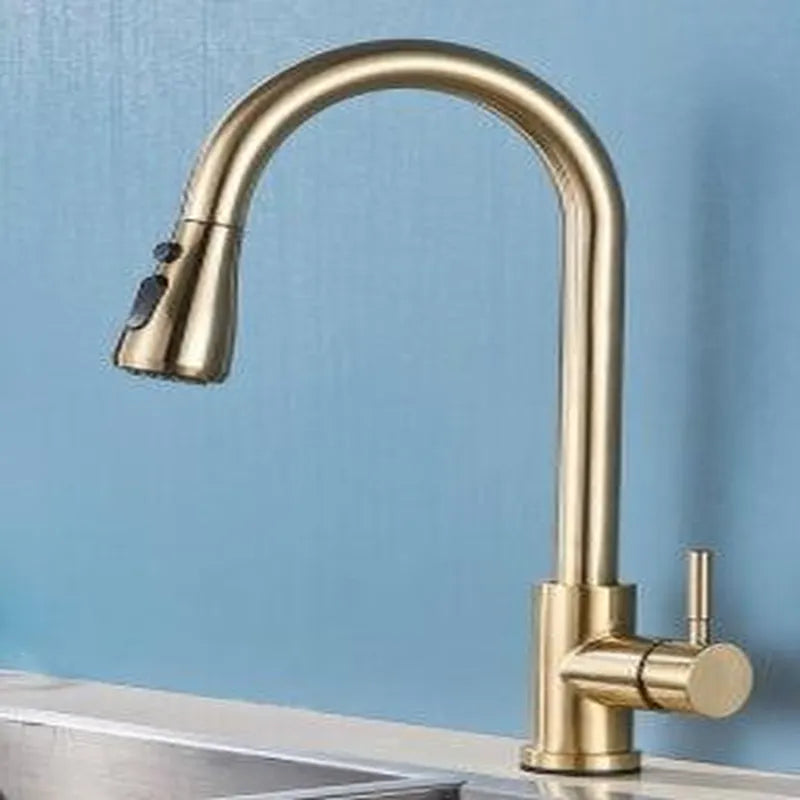 304 Stainless Steel Kitchen Pull-out Faucet
