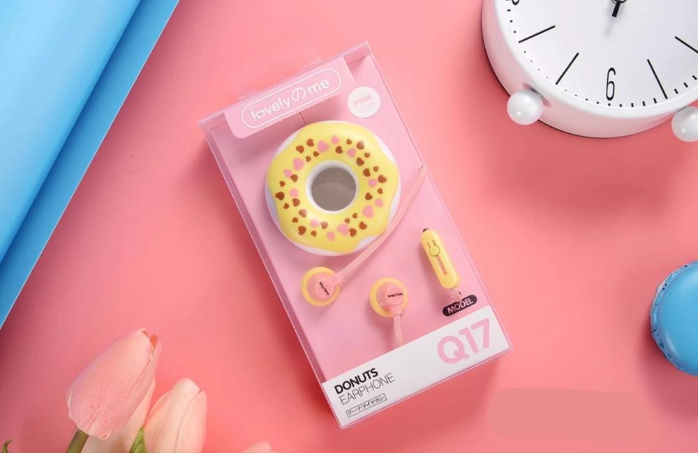 Creative donut winding music subwoofer mobile phone diy big computer headset wired girl male sports gift