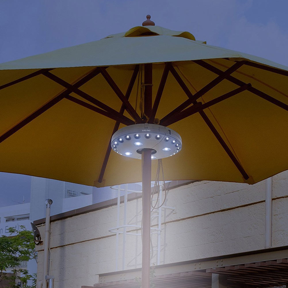 Beach stall Umbrella led light  lamp for garden - Minihomy