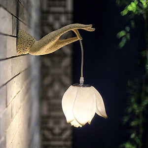 Lotus bergamot wall lamp - Minihomy