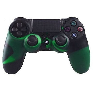 Camouflage Silicone Anti-Slip High Quality Protective Skin Case Green Style Joystick Case For PS4 Controller