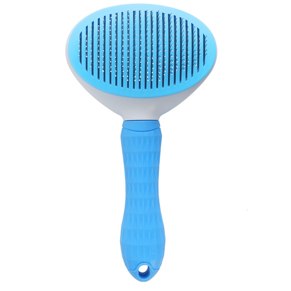 Cat Self-Cleaning Comb - Stainless Steel Dog Comb Hair Brush