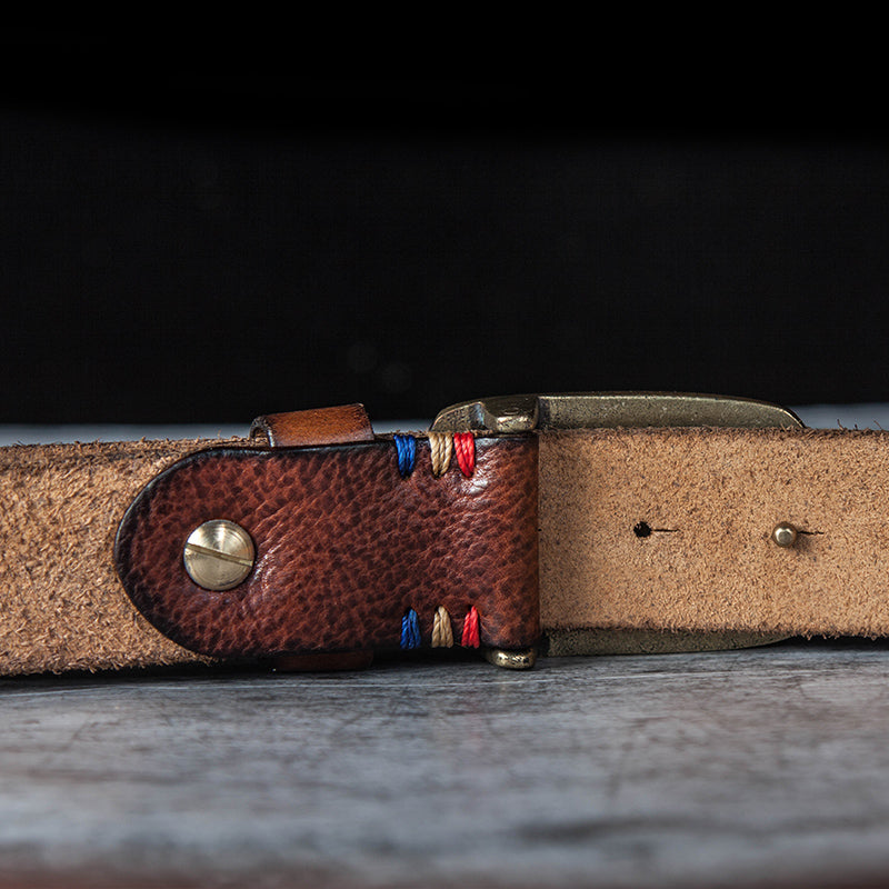 Vintage Personality Handmade First Layer Cowhide Belt