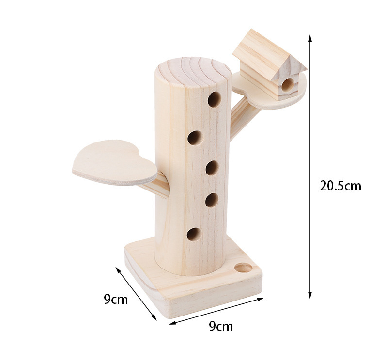 Wooden Woodpecker Catching Insects Early Education For Children