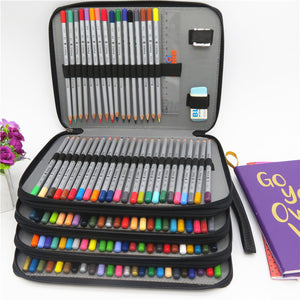 Pu Leather Creative Large-Capacity Pencil Case Simple Male And Female