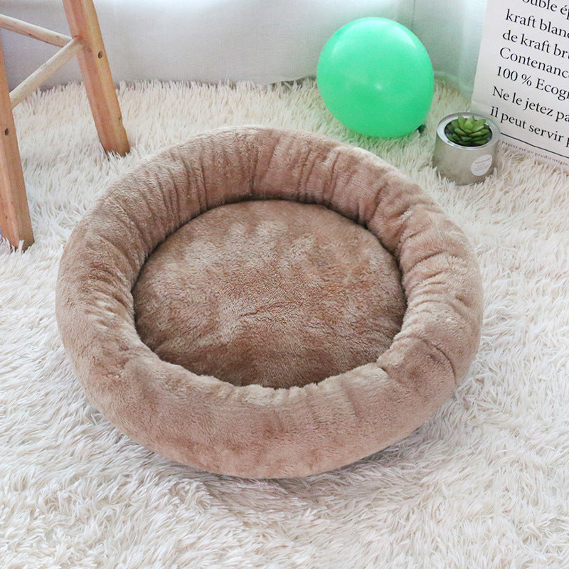 Pet Winter Deep Sleep Warm Round Nest Thick Plush Cat Nest
