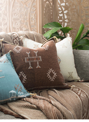 Imported Handmade Moroccan Pillow Cushion Bay Window Sofa Bed Cushion Bohemian Ins Style