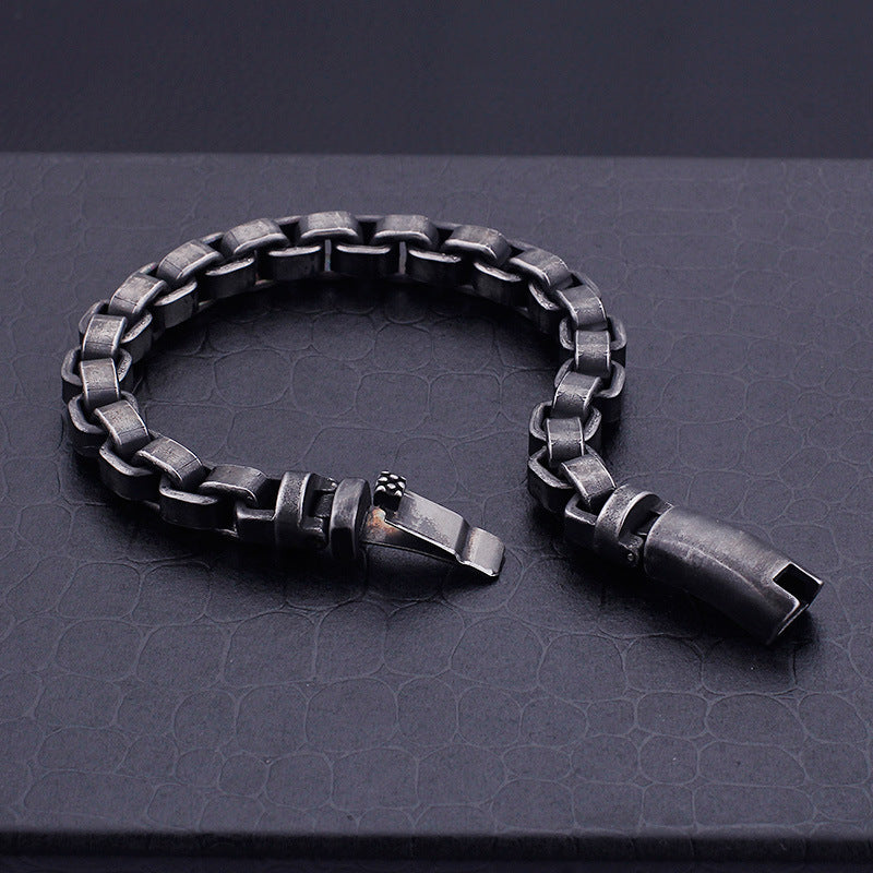 Titanium Steel Bracelet Casting Personality Trendy Men's Bracelet