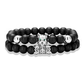 Fashion charm zircon wolf head bracelet jewelry