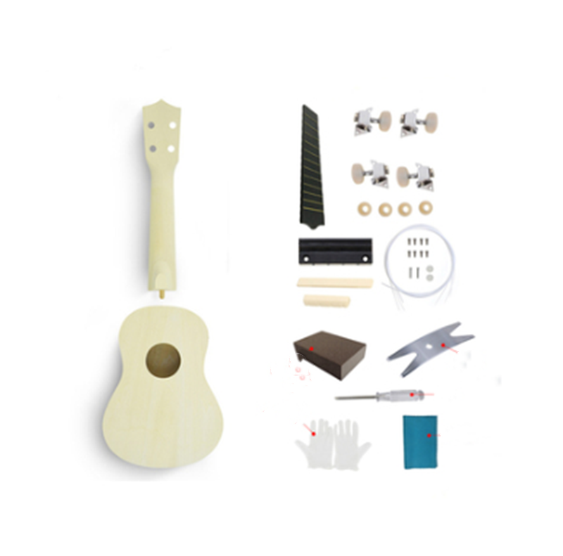 Ukulele Small Guitar Hand-painted Cherry Blossom Beginners - Minihomy