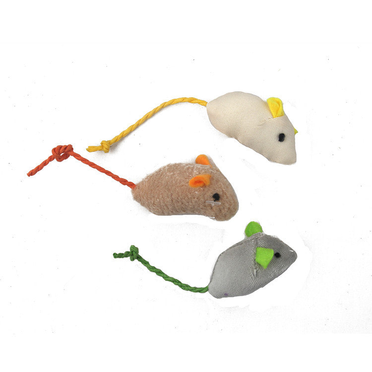 Plush Simulation Catnip Mouse 3 Piece Set