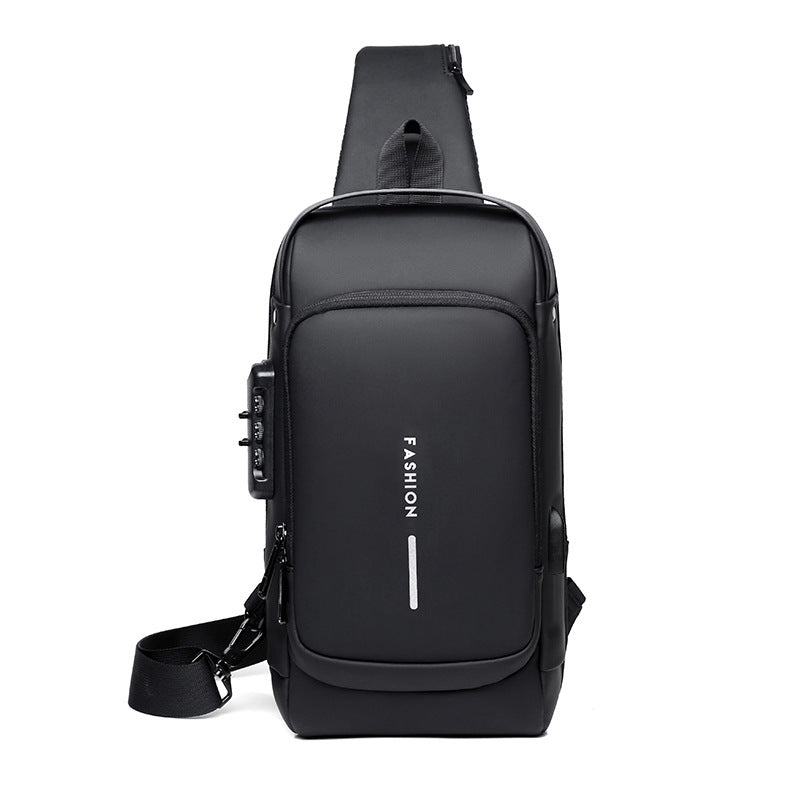Rechargeable Password Anti-theft Large Capacity Diagonal Chest Bag