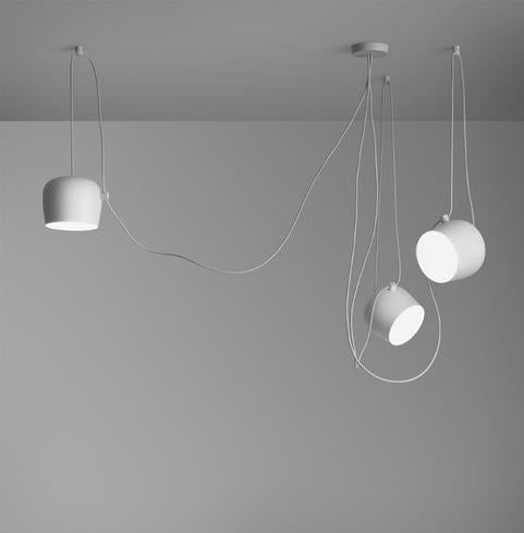 Modern simple aluminum snare chandelier