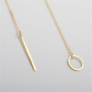 Personalized Simple Metal Ring Short Necklace Female Clavicle Chain - Minihomy