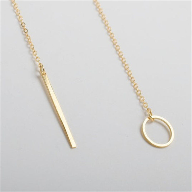Personalized Simple Metal Ring Short Necklace Female Clavicle Chain - Minihomy