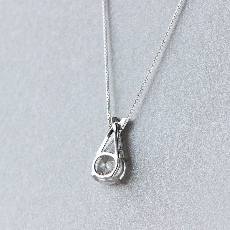 S925 Silver Pendant South Korea female wind Mori sweet short chain cross diamond necklace collar female D1513