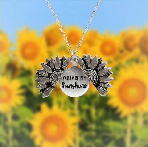 Double-sided Alloy Flower Short Clavicle