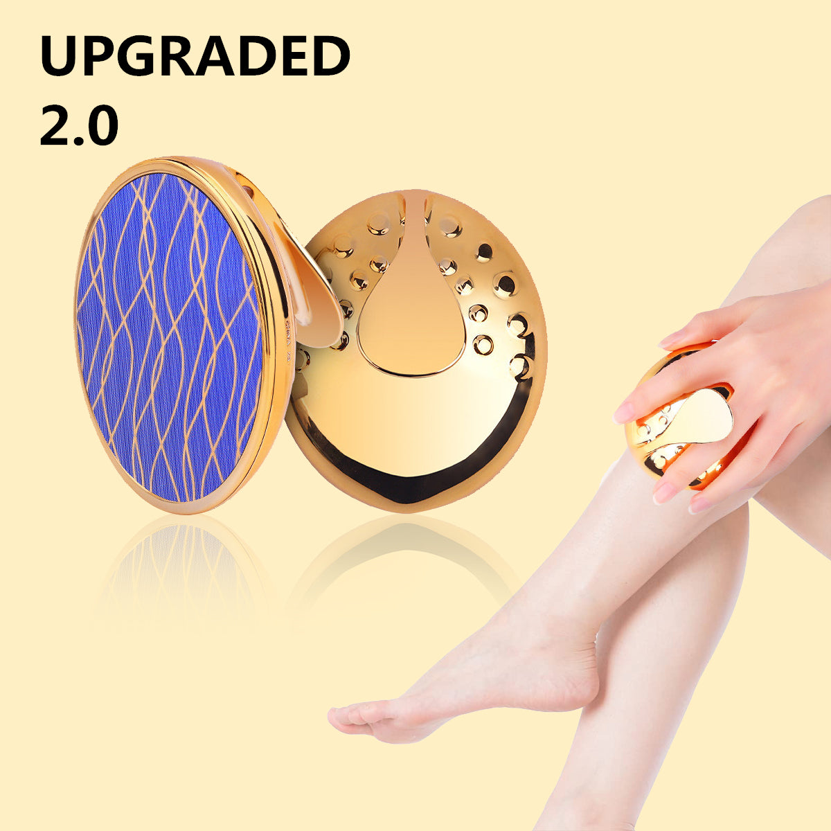 Upgraded Crystal Nano Epilator Crystal Hair Remover Magic Hair Eraser For Women And Men Physical Exfoliating Tool Painless Hair Eraser Removal Tool For Legs Back Arms - Minihomy