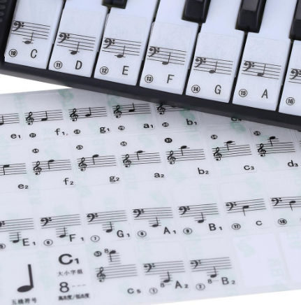 Transparent Piano Stickers - Minihomy