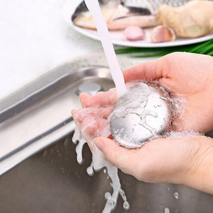 Stainless steel deodorizing soap