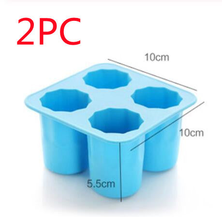 Silicone Ice Maker Mould Bar Party Drink Ice Tray Cool Shape Ice Cube Freeze Mold 4-Cup Ice Mold Cup