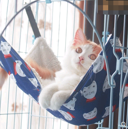 Cat cage with hammock hanging cat bed four seasons cat mat