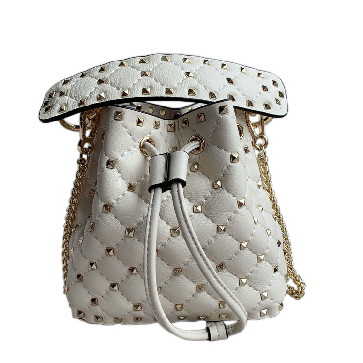 Rhombus Chain Bag Sheepskin Hand-held Diagonal Shoulder