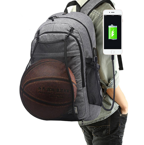 Men's shoulder bag, schoolbag, basketball bag, middle school students' charging Sports Backpack
