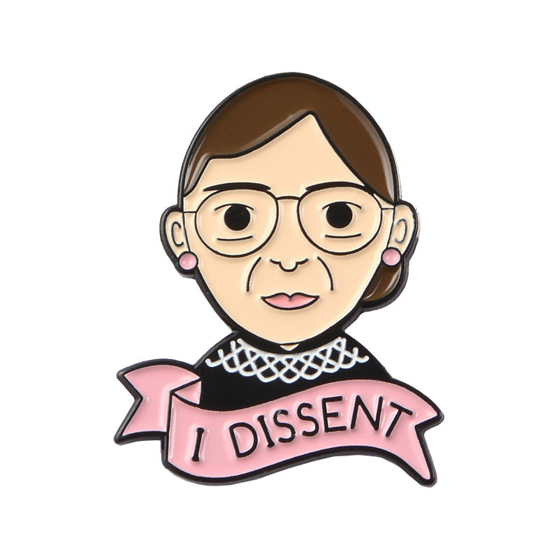 Ruth Bader Ginsburg Brooch Feminist Emblem