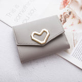 Wallet Short Style Cross Section Youth Three-fold Wallet Business Multi-card Zipper Coin Purse Wallet Card Holder - Minihomy