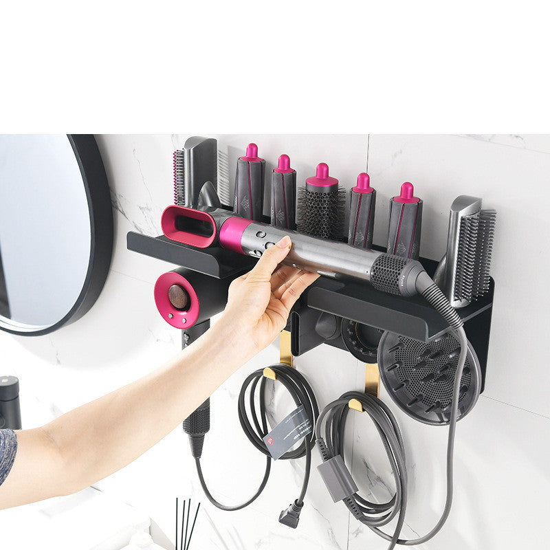 Curling Rod Storage Rack Barber Shop Hair Dryer Holder - Minihomy