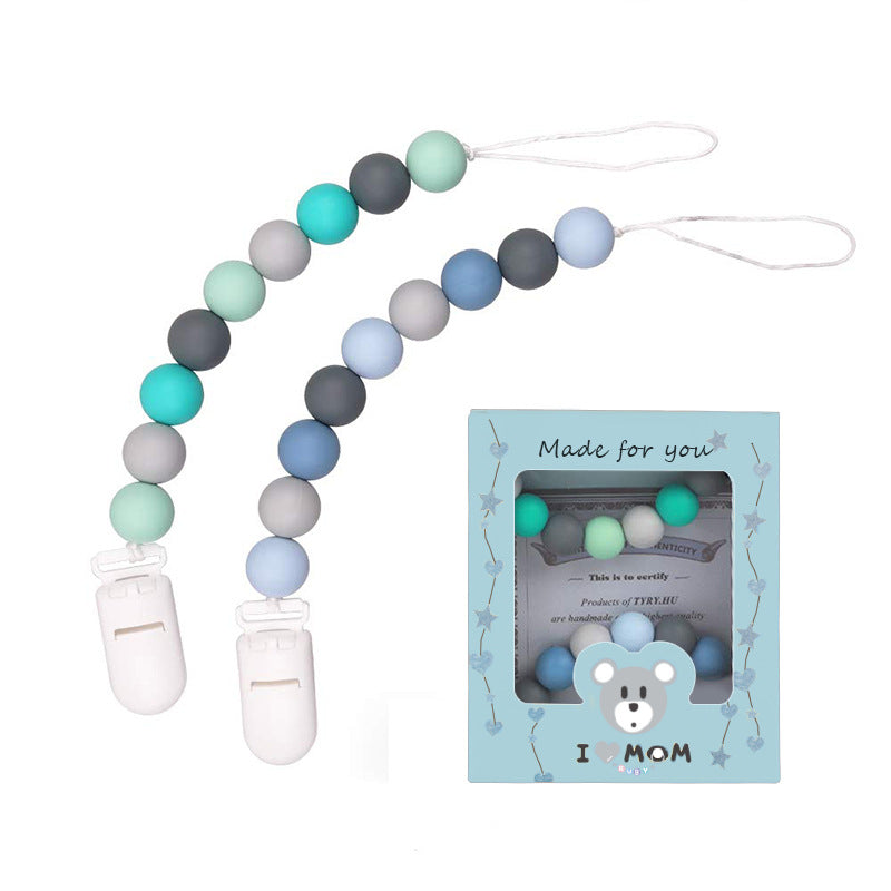 Baby Silicone Pacifier Chain, Baby Soothing Toys, Molars - Minihomy
