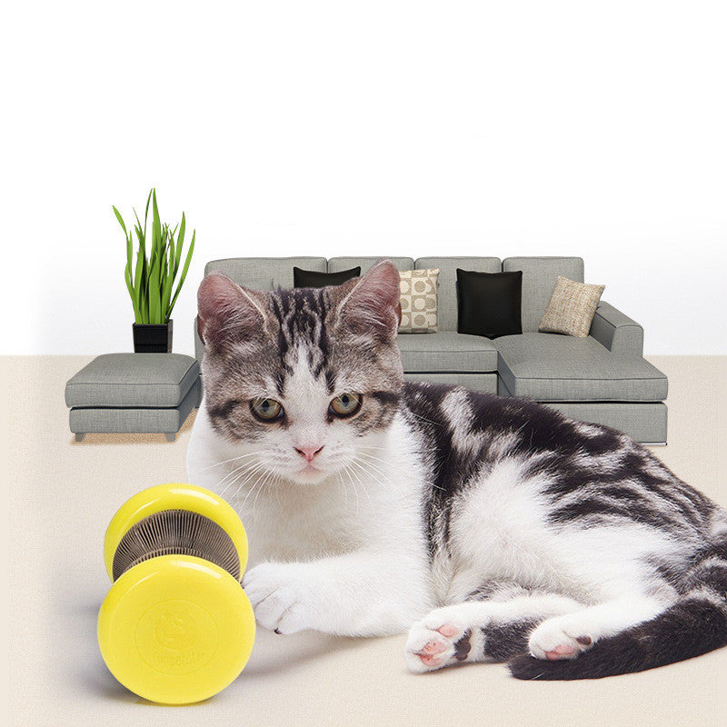 Pet Toy Magic Organ Corrugated Paper Wheel Cat Scratching Board Powder