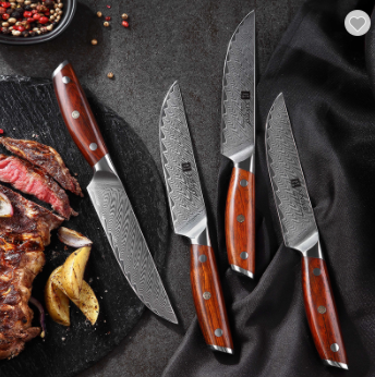 Damascus Steel Knife Professional Steak Knife Set Western Knife Steak Knife Main Dinner Knife