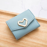 Wallet Short Style Cross Section Youth Three-fold Wallet Business Multi-card Zipper Coin Purse Wallet Card Holder - Minihomy