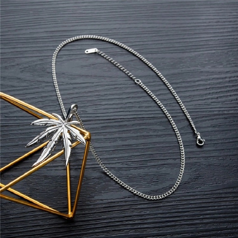 Maple Leaf Necklaces for Men Women Gift Jewelry